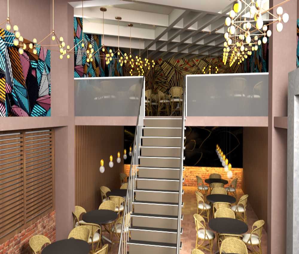 Duplex Type Restaurant SetUp Decoration