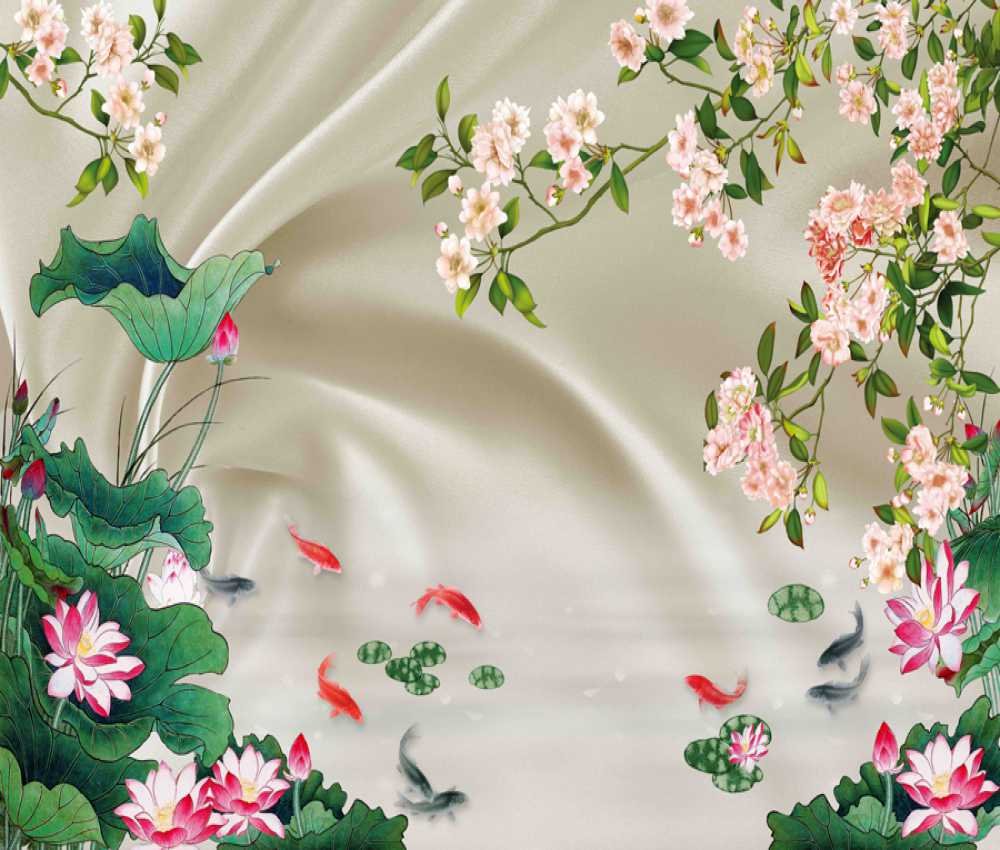 Layer Light Green Lily Flowers With Beautiful Backgrounds